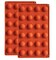 24 Cavities Semicircle Silicone Molds - Mini Semi Sphere Round Dome Fondant Mold, Bomb Teacake Baking Pan for Cake Decoration, Chocolate Candy Gummy Mousse Jelly Pudding Ice Cube Tray, Set of 2